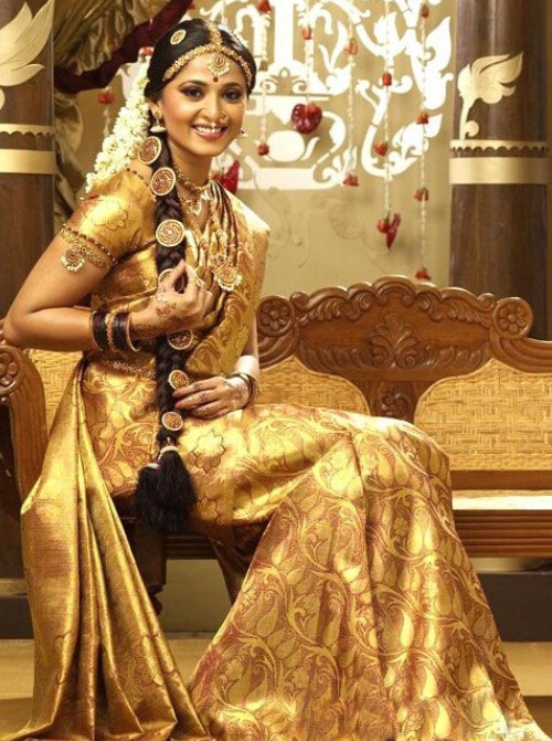 Telugu,Tamil Actress Anushka RS Brothers Saree Stills and Images and Wallpapers